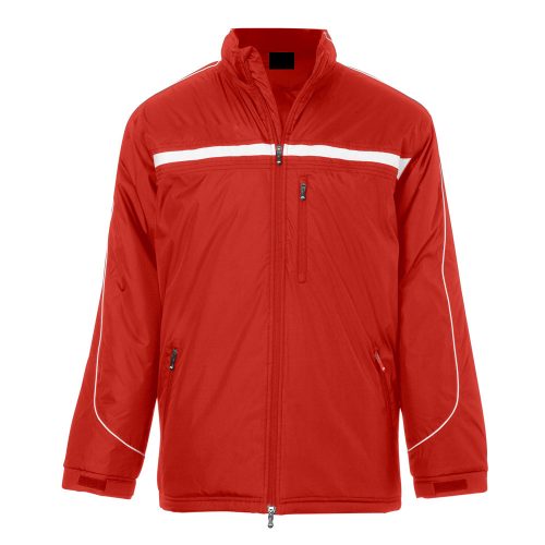 Wholesale Custom Nylon Coaches Jacket color Red and White